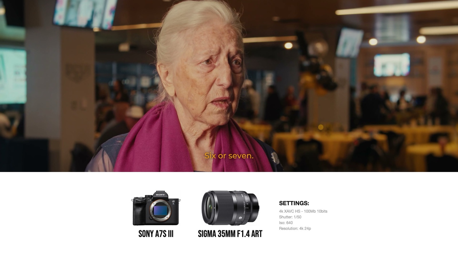 Frame and camera settings from Turning 90