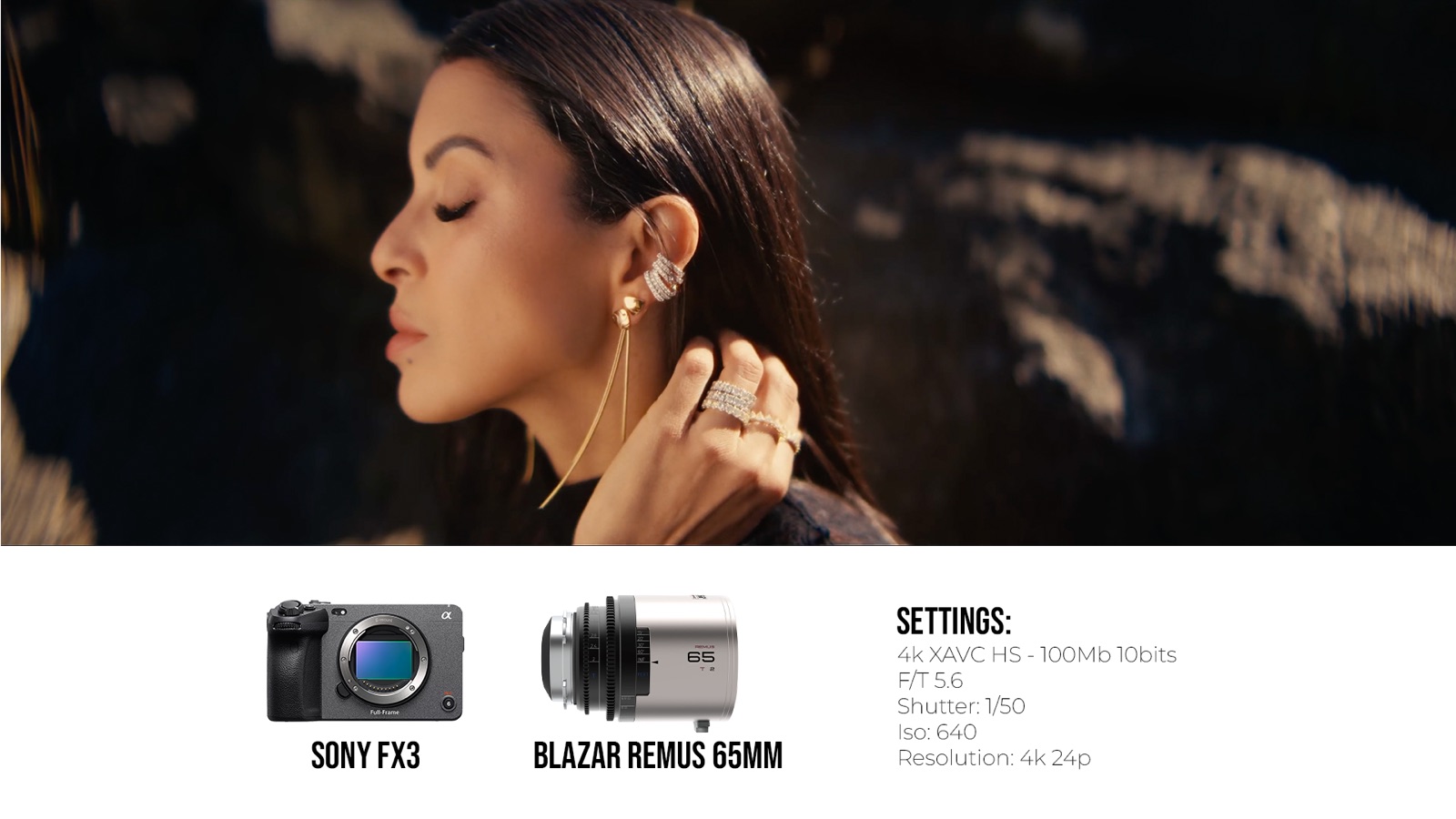 Frame and camera settings from Cavaliere