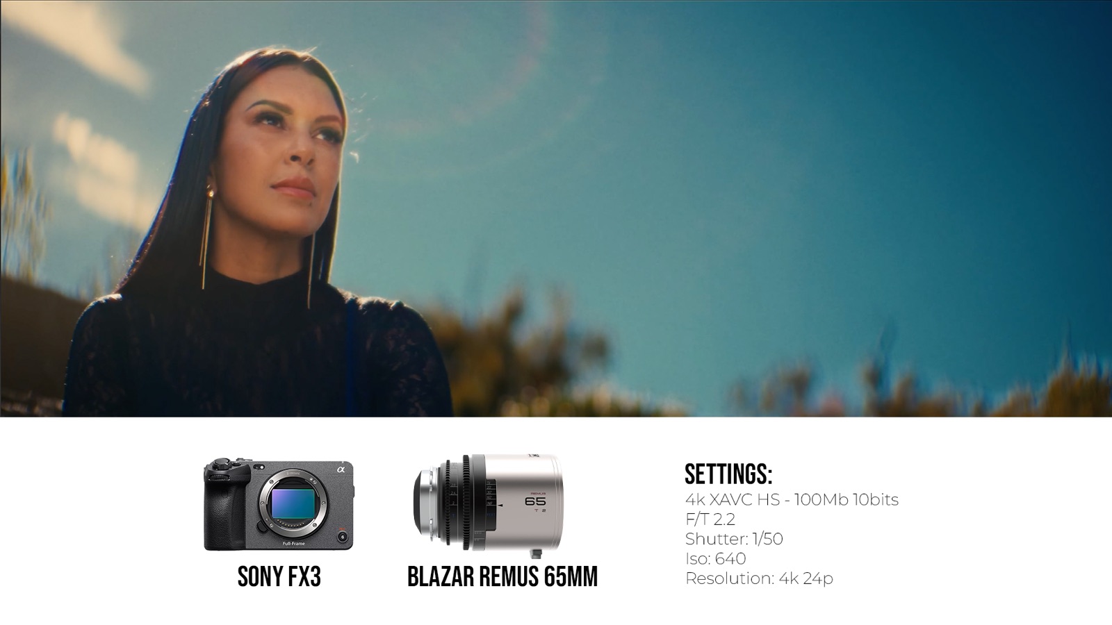 Frame and camera settings from Cavaliere