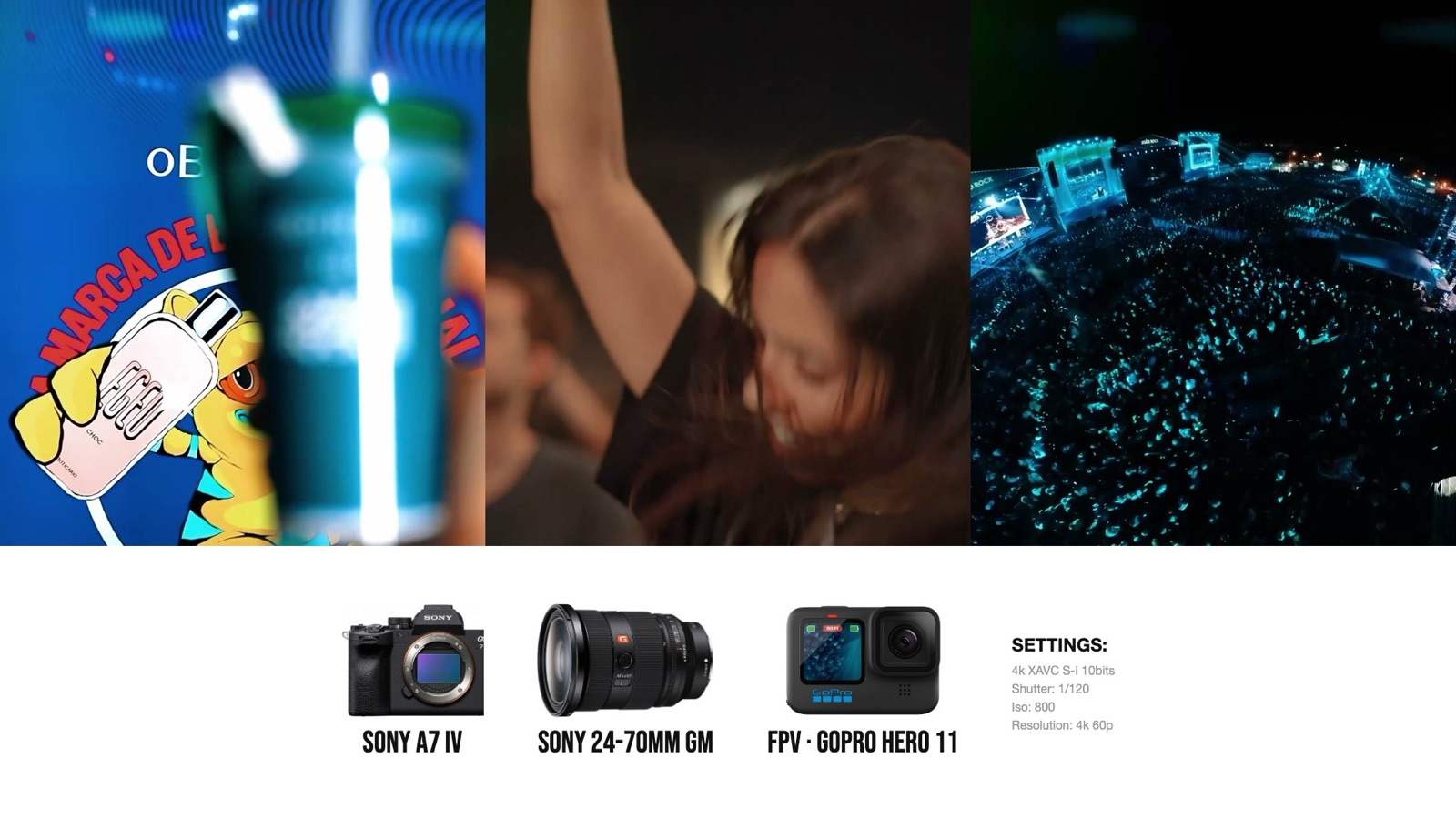 Frame and camera settings from O Boticário at João Rock
