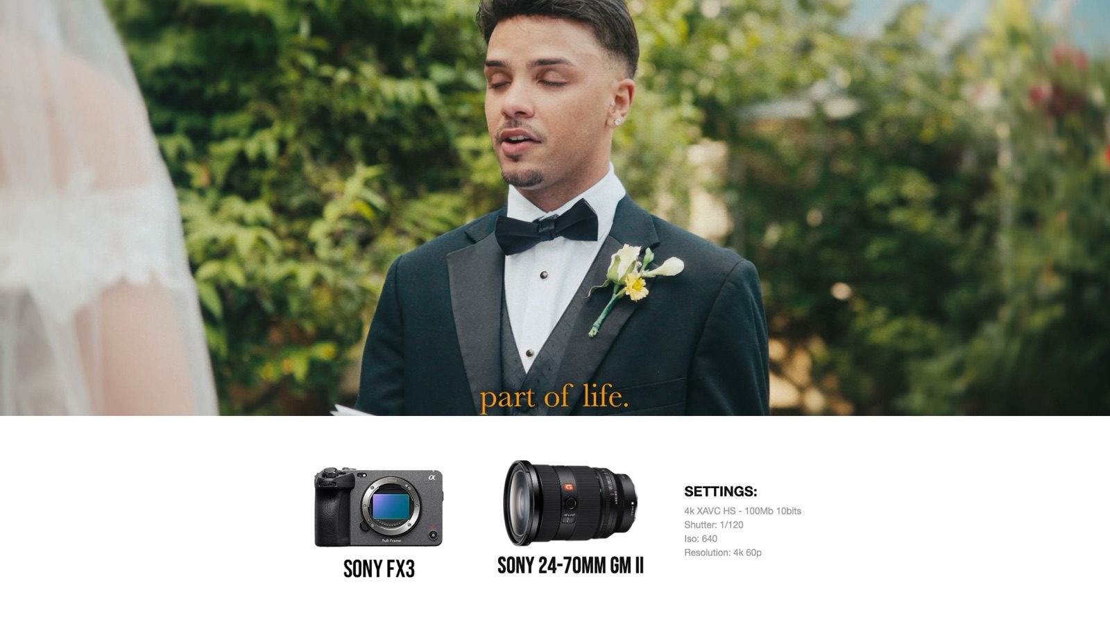 Frame and camera settings from Miranda & Ryan
