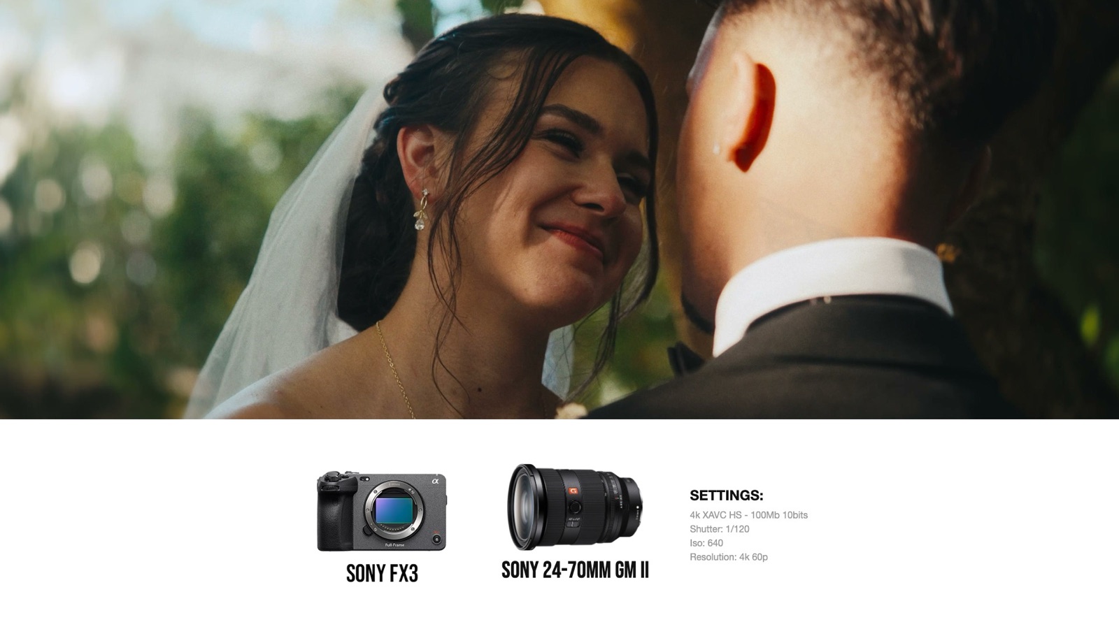 Frame and camera settings from Miranda & Ryan