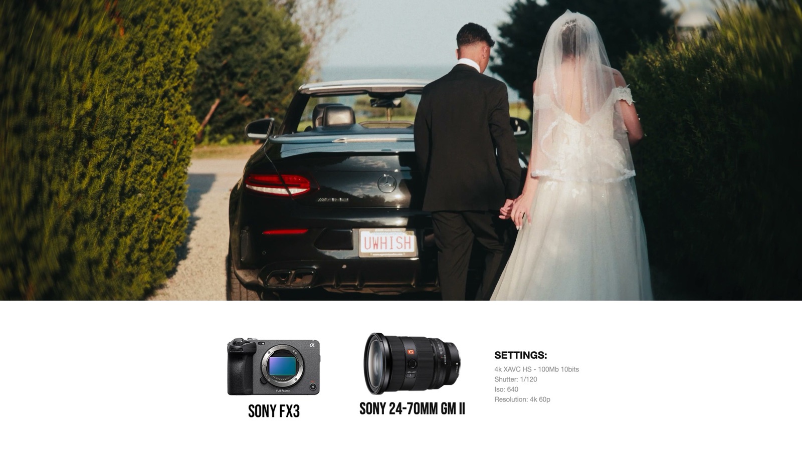 Frame and camera settings from Miranda & Ryan