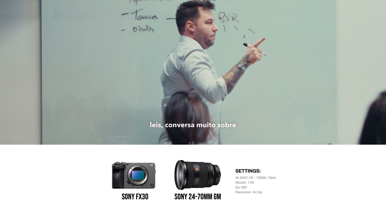 Frame and camera settings from School LAR