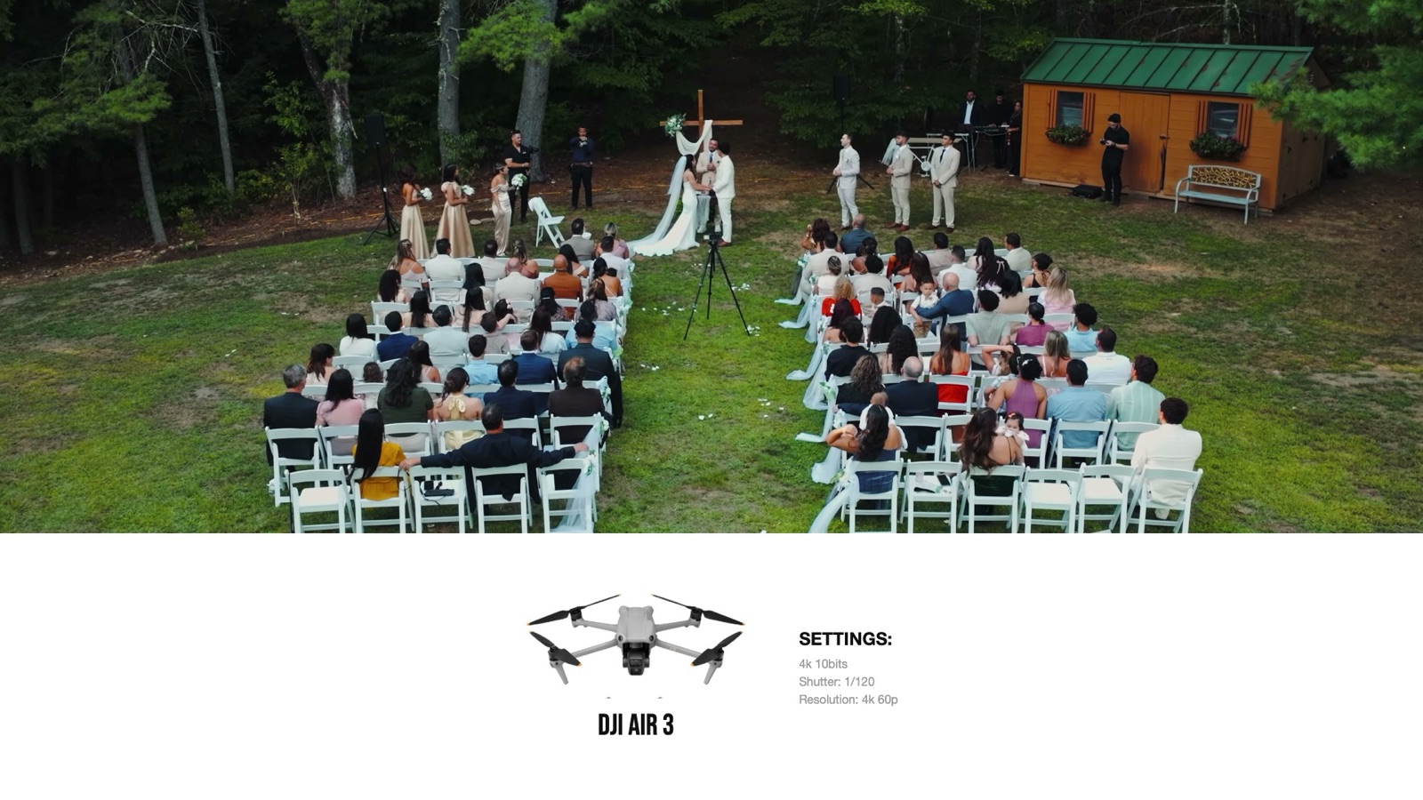 Frame and camera settings from Wedding Highlights